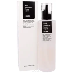 COSRX BHA Blackhead Power Liquid exfoliating skincare bottle