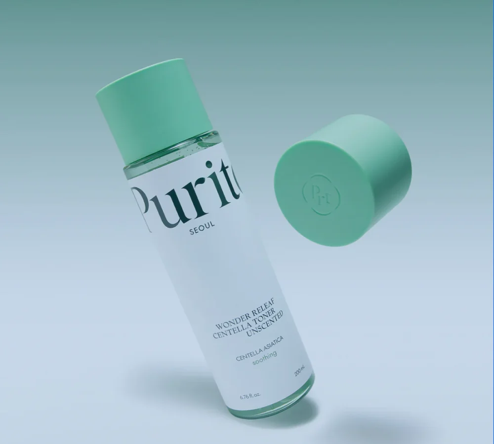 Wonder Releaf Centella Toner Unscented bottle with gentle formula