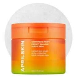 April Skin – Carrotene IPMP Instant Calming Serum Pads 80Pcs