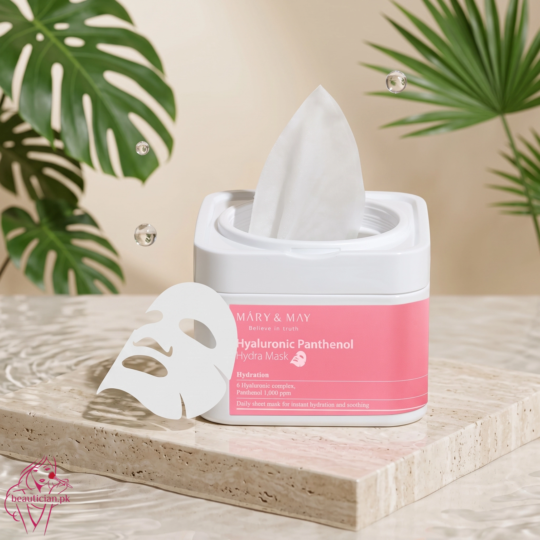 Mary&May – Hyaluronic Panthenol Hydra Mask 30ea