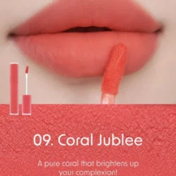 Rom&nd Blur Fudge Tint 09 Coral Jubilee matte lip color