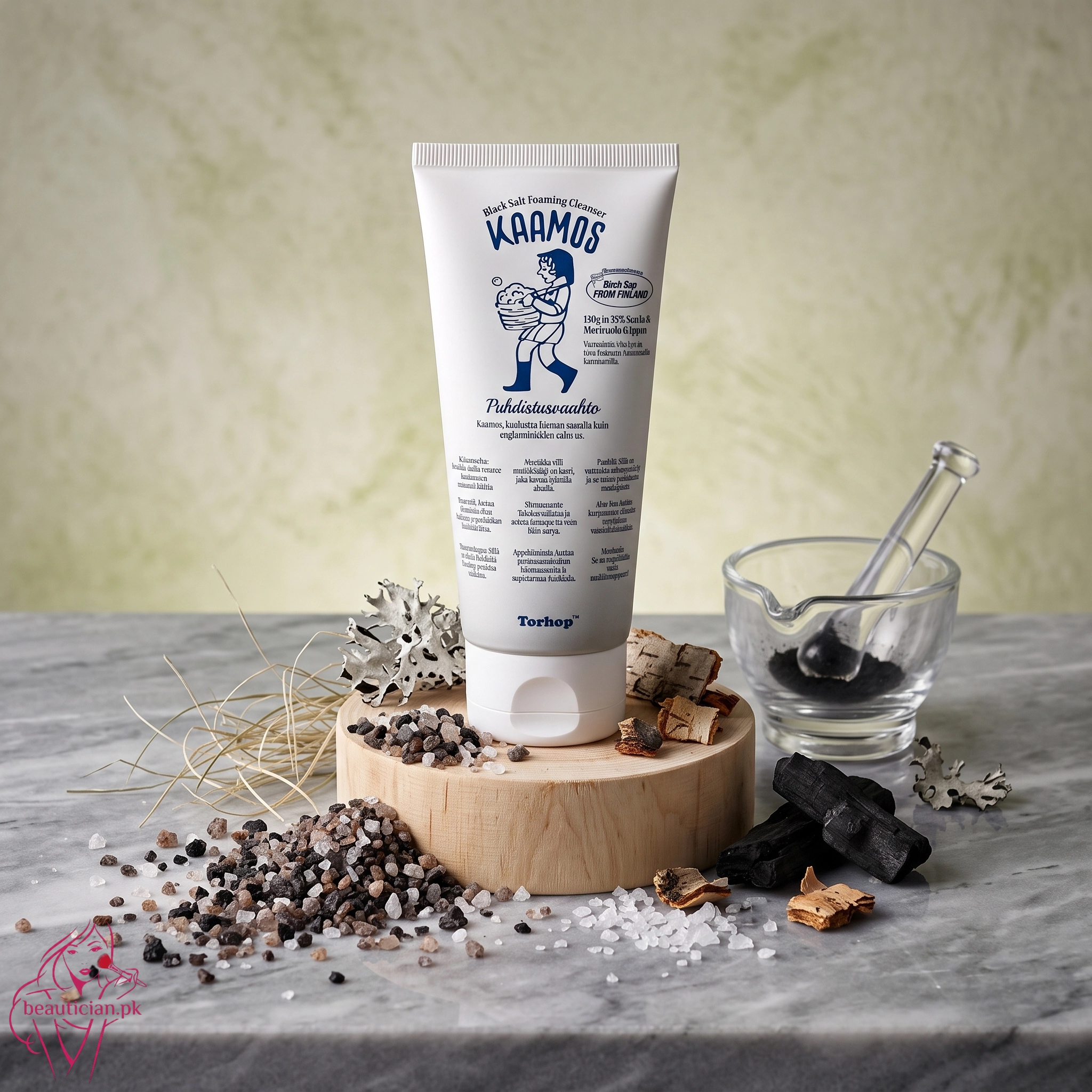 Torhop Kaamos Black Salt Foaming Cleanser for Deep Pore Cleansing