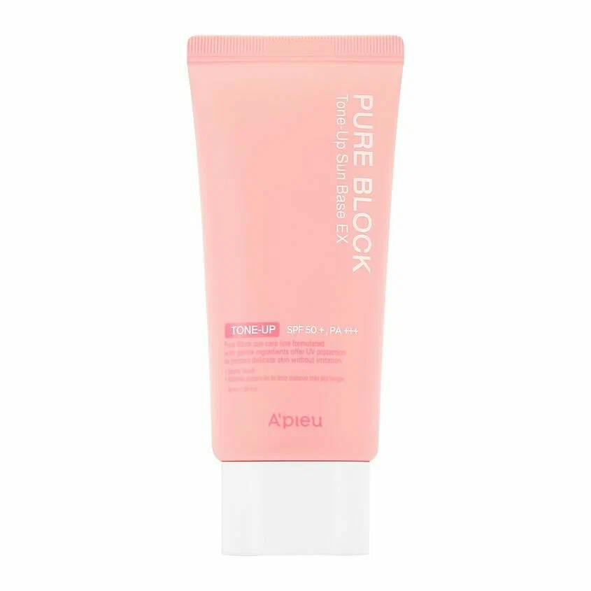 A`PIEU Pure Block Natural Sun Cream SPF45 PA+++ - Daily/Aqua/Tone-Up Options