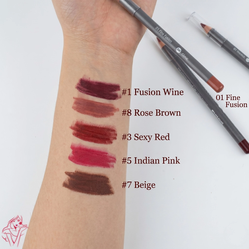 3W Clinic Wood Lip Liner Pencil – 01 Fine Fusion
