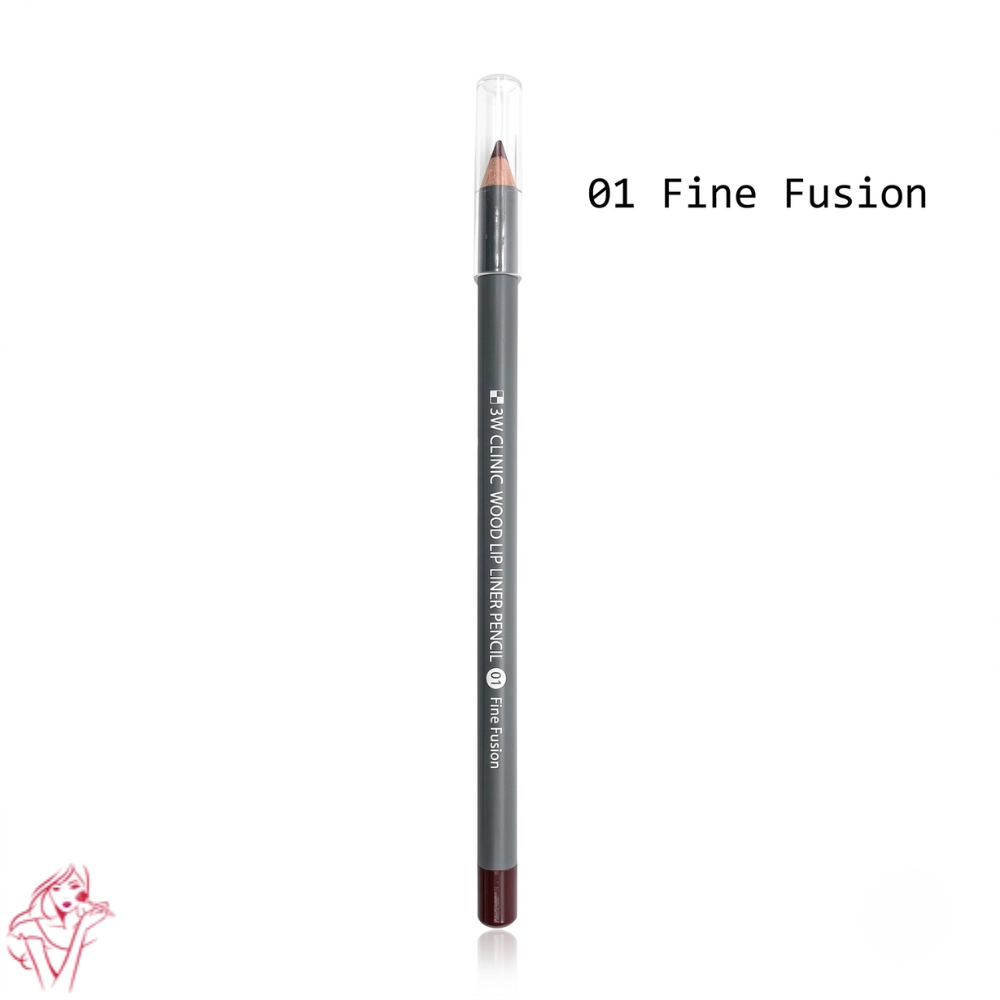 3W Clinic Wood Lip Liner Pencil – 01 Fine Fusion