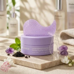 Biodance Caviar PDRN Eye Patches 30 Pairs Purple Jar with Purple Hydrogel Eye Patches