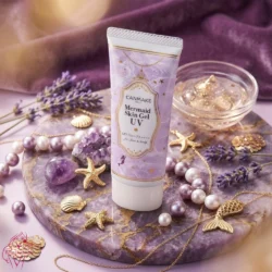 Canmake Mermaid Skin Gel UV C03 Niacinamide SPF50+ PA++++ – Japanese Brightening Pore Minimizing Gel Sunscreen Face & Body