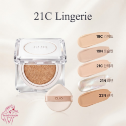 CLIO Kill Cover Founwear Cushion 21C Lingerie 15g with refill and 5 shade swatches