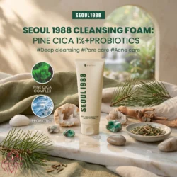 K-Secret Seoul 1988 Pine Cica 1% + Probiotics Cleansing Foam 150ml