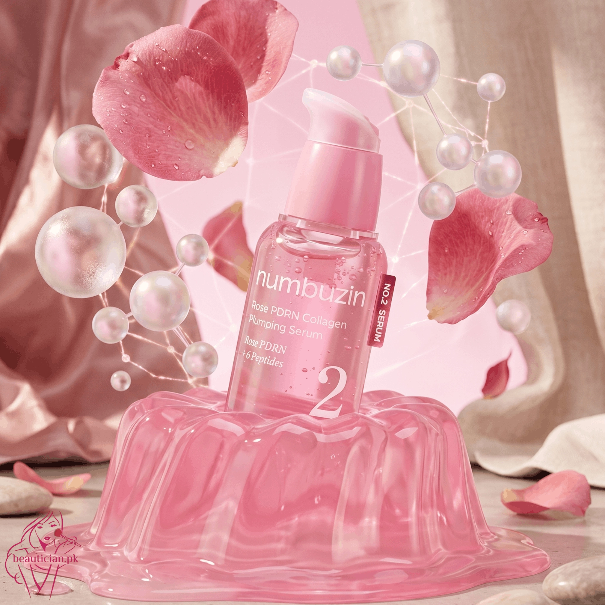 Numbuzin No.2 Rose PDRN Collagen Plumping Serum 30ml