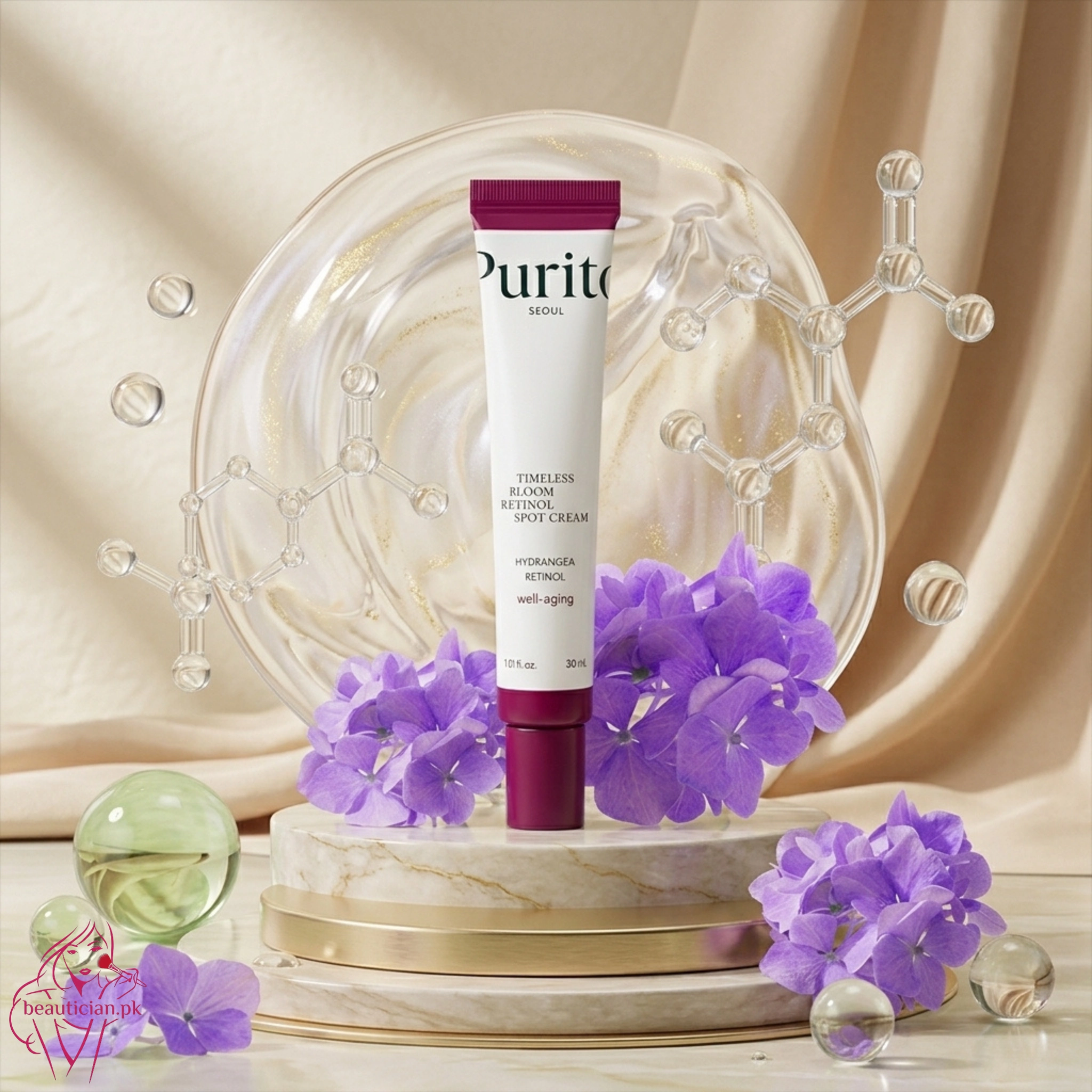 Purito Timeless Bloom Retinol Spot Cream 30ml Tube