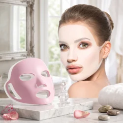 Reusable Silicone Face Mask Cover Pink 1 Pack