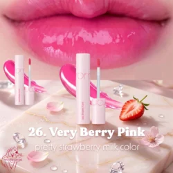 Rom&nd Juicy Lasting Tint 26 Very Berry Pink Strawberry Milk Lip Tint