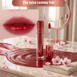 Rom&nd The Juicy Lasting Tint 07 Cherry Bomb Bold Cherry-Red Glassy Tint