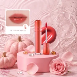 Rom&nd The Juicy Lasting Tint 08 Pink Pumpkin Glossy Coral-Pink Lip Tint