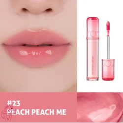 Rom&nd The Juicy Lasting Tint 23 Peach Peach Me Buildable Peachy-Pink Lip Tint