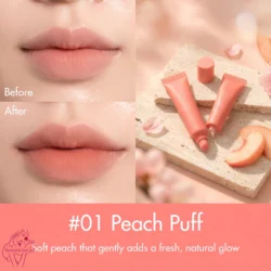 Rom&nd Color Lip Matte 19g 01 Peach Puff Soft Peach Lip Tint