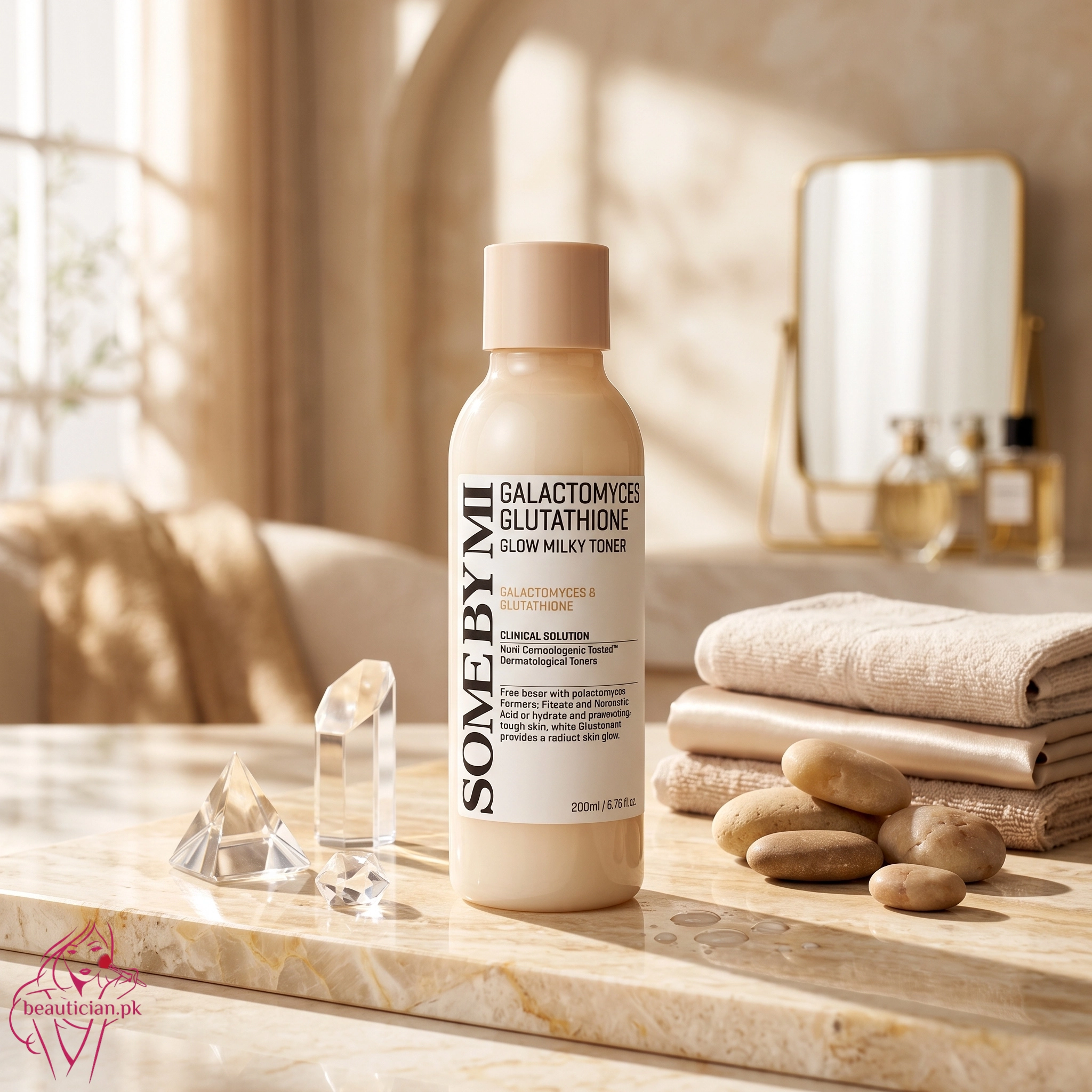 Some By Mi Galactomyces Glutathione Glow Milky Toner for Radiant Skin