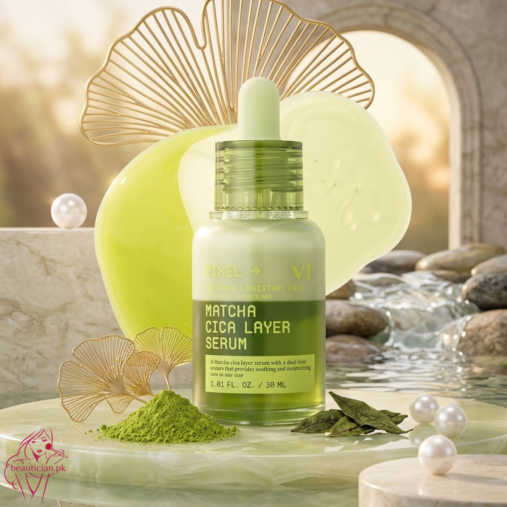 VT Matcha Cica Layer Serum Dropper Bottle