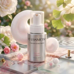 VT Cosmetics Pink Micro Bubble Serum Pump Bottle