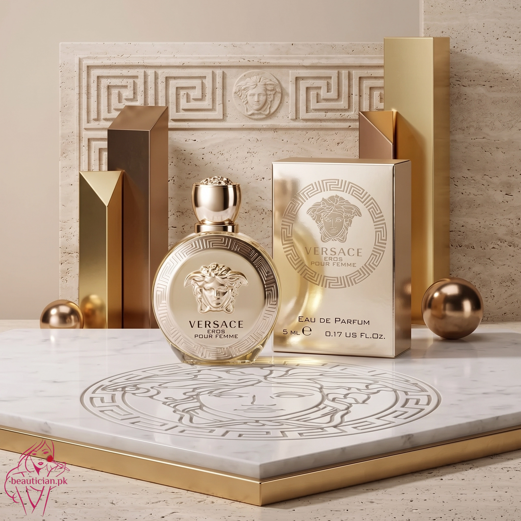 Versace Eros Pour Femme EDP 5ml Mini Gold Bottle