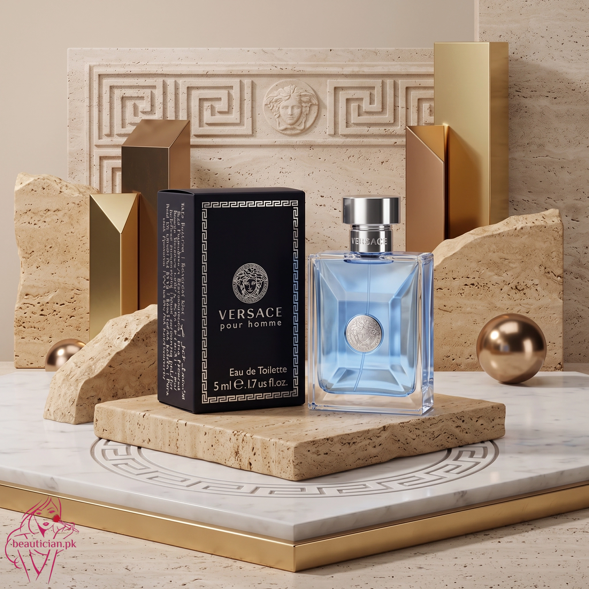 Versace Signature Homme EDT 5ml Mini Blue Bottle